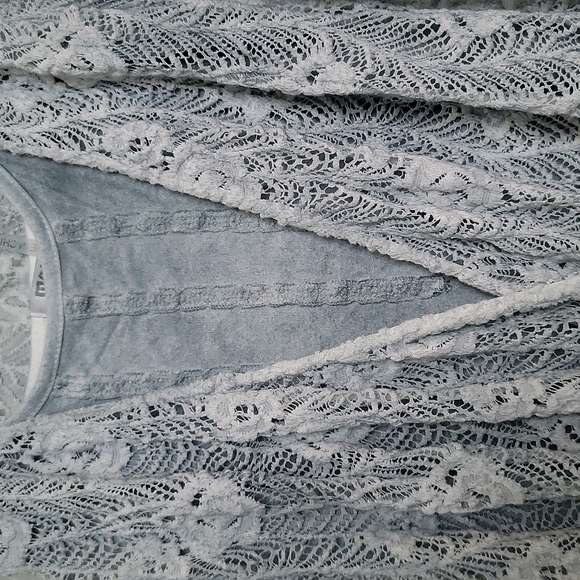 Light Teal Ruffle Top - Picture 3 of 5